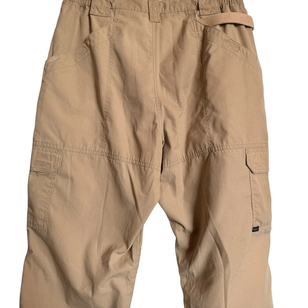 5.11 Tactical‎ Mens Khaki Tan Ripstop Cargo Pants Multi-Pocket Workwear 34x32